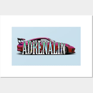 911 GT3 RS ADRENALIN ROSE Posters and Art